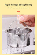 Stainless Steel Kitchen Sink Strainer Plug Close Hole Basin Sink Drain Filter Basket With Handle Drain Kitchen Accessories