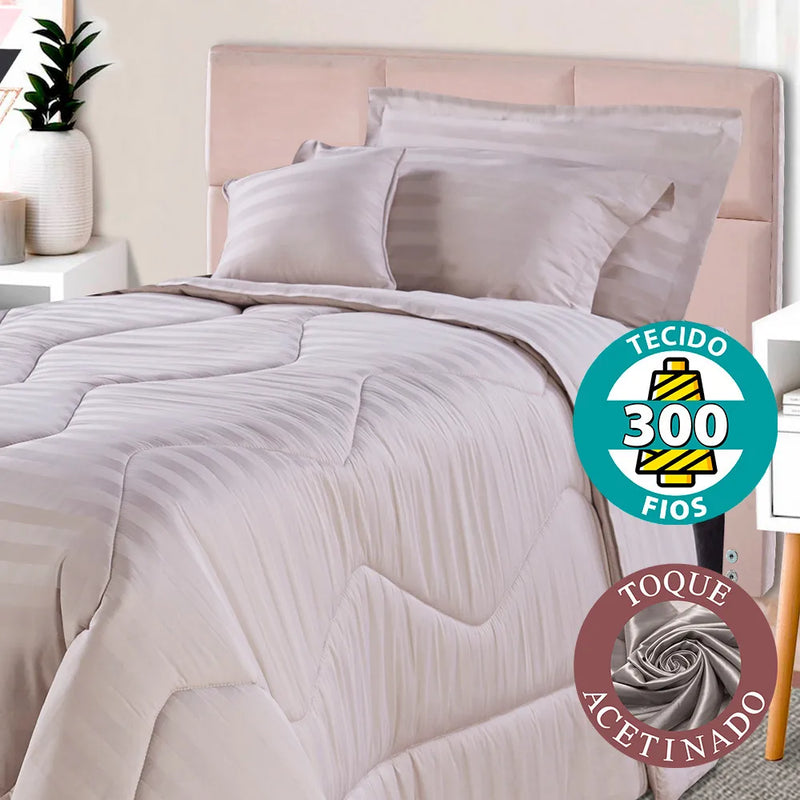 Premium Cotton 300 Yarn 100 Duvet Single Adamascado 220x160 BF Mattrees