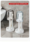 Suporte para escova de dentes com tampa de poeira,