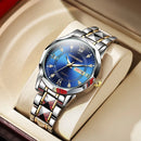 High-grade waterproof luminous new men's watch steel belt quartz watch live burst male wristwatch men watch