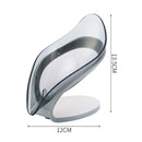 Bathroom Soap Holder Leaf Shape Dish Soap Kitchen Sponge Soap Box Storage Non-slip Drain Soap Case Container Bathroom accessorie