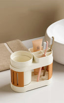 New Bathroom Toothbrush Toothpaste Shelf Simple Advanced All-in-one Toothbrush Mouthwash Cup Bathroom Wash Set Cup Holder