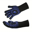 1pc High Temperature Protective Gloves, Resistant To High Temperature Of 800 Degrees, Silicone Barbecue Oven Microwave