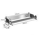 Stainless Steel Paper Towel Holder Punch-free Bathroom Toilet Paper Holder Storage Rack Kitchen Organizer Adhesive Wall Mount