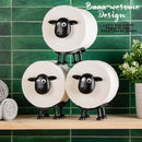 1pcs Sheep Toilet Roll Holder - Funny Toilet Paper Holder Free Standing Bathroom Set - 3D Printed Black Sheep Loo Roll Holder