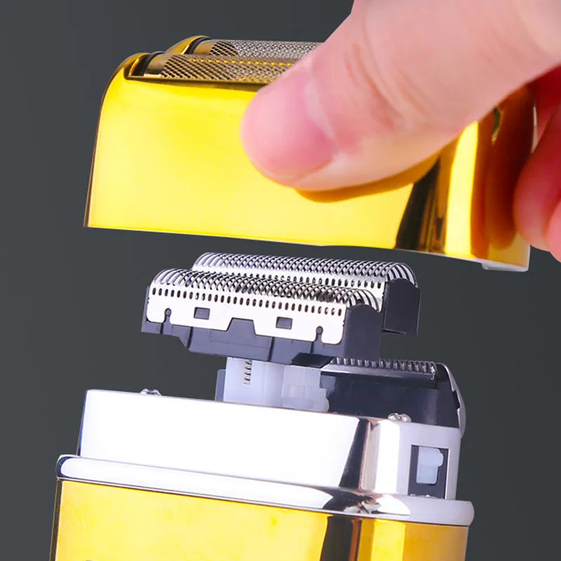 Kemei TX8 All-metal Electric Shaver Men Electric Razor Rechargeable Beard Shaver Floating Hair Trimmer Shaving Machine 8000RPM