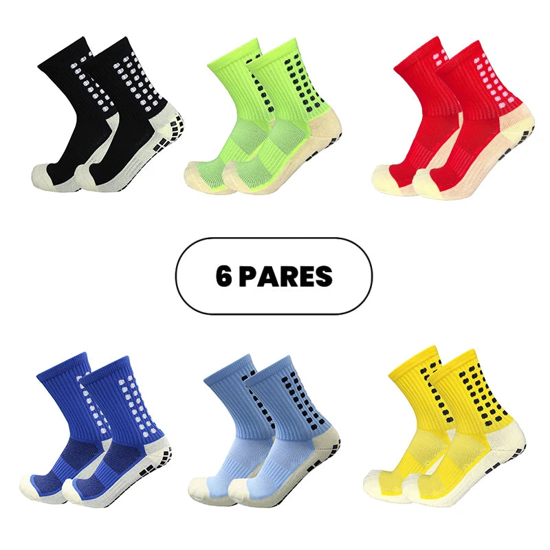 Free Shipping Kit 6 Football Socks High Quality Non-slip Cotton Sports Socks Send Immediately
