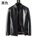 Winter new Haining leather leather jacket male middle-aged dad installed sheepskin casual big yards leather jacket coat padded