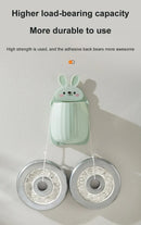 1pc Cute Rabbit Storage Rack No Punching Marking Required Makeup Brush Storage Box Bathroom Wall Mounted Toothbrush Holder
