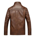 Leather Jacket Men Coats 2024 Brand High Quality PU Outerwear Men Business Winter Faux Fur Male Jacket Fleece