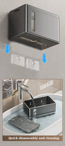 Bathroom Accessories Paper Towel Dispenser Wall Tissue Dispenser Paper Towel Holder Punch Free Towel Dispenser for Toilet