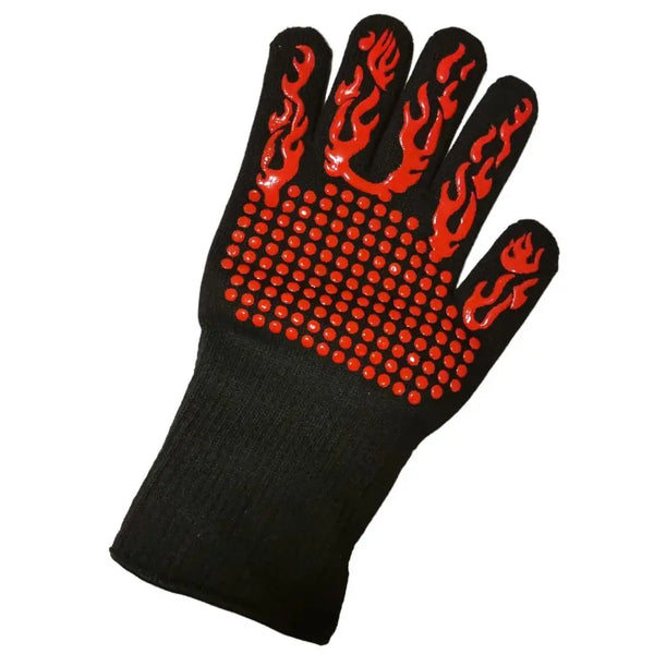 Super Thermal Glove Oven Protects Hands Handle Supports 600 °C Thermal BBQ Glove Super Resisted