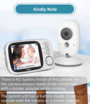 TakTark 3.2 Inch Wireless Video Baby Monitor With Lullabies Auto Night Vision Two Way Intercom Temperature Monitoring Babysitter