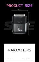 Kemei T82 Professional Waterproof Electric Shaver Rechargeable Shaving Machine for Men Digital Display Beard Trimmer Mini Razor