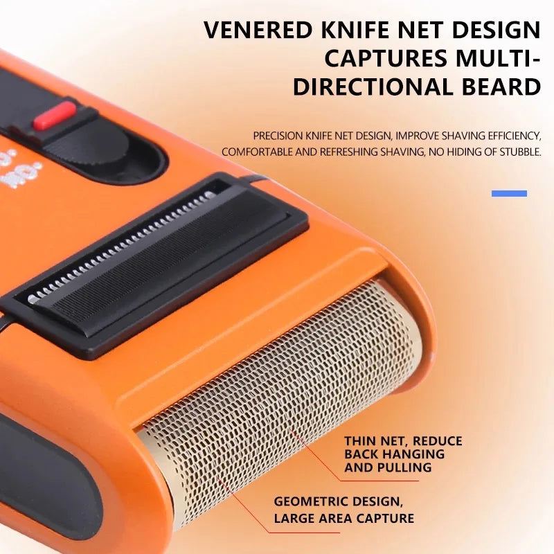 Kemei Retro Electric Razor for Men Rechargeable Mens yandou Foil Shavers Travel Electric Shavers Beard Trimmer shaving Machine