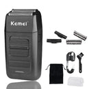 Kemei Rechargeable Cordless Shaver for Men Twin Blade Reciprocating Beard Razor Face Care Multifunction Strong Trimmer KM-1102