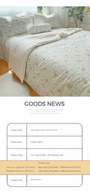 Pure Cotton Summer Cooling Duvet Four-Piece Set Lace Soybean Fiber Airable Cover