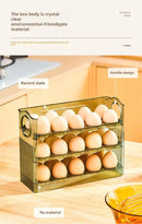Egg Storage Box Automatic Turning Preservation Box For Fridge Side Door Kitchen Special Egg Holder Support Wholesale
