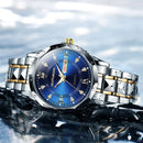 High-grade waterproof luminous new men's watch steel belt quartz watch live burst male wristwatch men watch