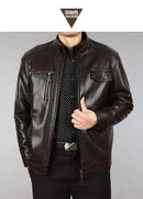 Leather Jacket Men Coats 2024 Brand High Quality PU Outerwear Men Business Winter Faux Fur Male Jacket Fleece