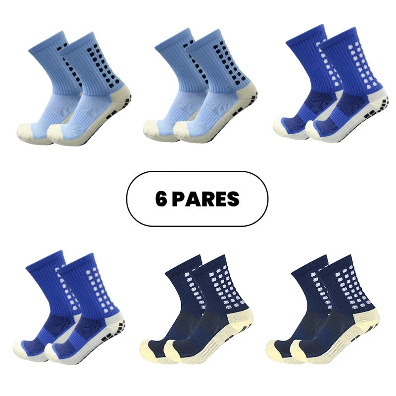 Free Shipping Kit 6 Football Socks High Quality Non-slip Cotton Sports Socks Send Immediately