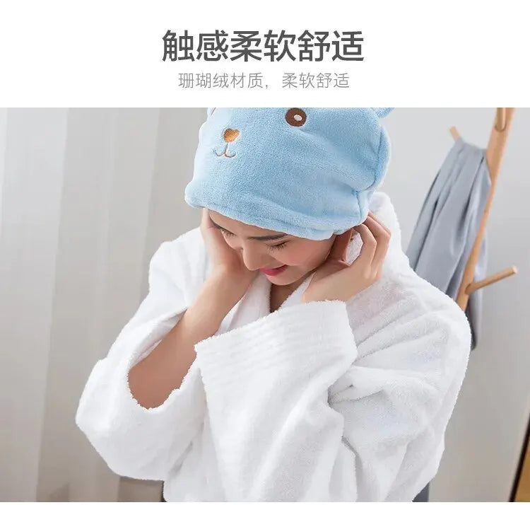 Toalha de banho superabsorvente para secagem de cabelo