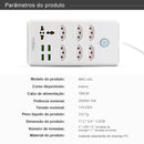 5 meters electric extension, electric extension, Brazil line filter, USB socket, power strip, extension socket, long USB socket