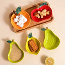 Fruit Shape Sauce Dish Ceramic Seasoning Dipping Bowl Ketchup Soy Vinegar Dip Dish Fruit Salad Butter Plate Tableware Decoration