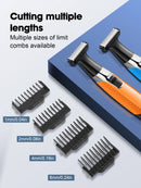 Kemei KM-1910 Waterproof Electric Shaver Eyebrow Trimmer USB Rechargeable Razor Men's Beard Trimmer Shaving Machine for Men