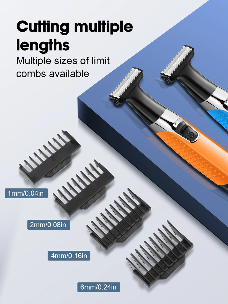 Kemei KM-1910 Waterproof Electric Shaver Eyebrow Trimmer USB Rechargeable Razor Men's Beard Trimmer Shaving Machine for Men