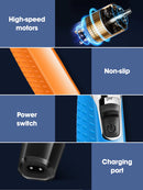 Kemei KM-1910 Waterproof Electric Shaver Eyebrow Trimmer USB Rechargeable Razor Men's Beard Trimmer Shaving Machine for Men