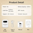 Mini Label Printer Marklife P50 Portable Thermal Printer Self Adheisve Sticker Machine Bluetooth Wireless Label Maker No Ink
