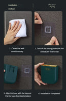 Escova de banheiro de silicone de luxo para parede com suporte