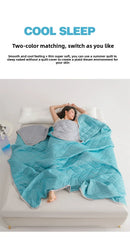 Grade A Cooling Blanket for Bed Soft Breathable King Size Summer Quilt Queen  Air Condition Comforter Lightweight Cool Duvet