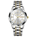 High-grade waterproof luminous new men's watch steel belt quartz watch live burst male wristwatch men watch