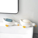 Duck Shape Soap Box Cartoon Soap Dish Drainable Storage Holder Soap Container Storage Dish Household Bathroom Accessories