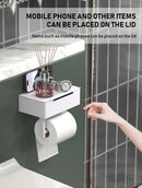 Tissue holder, non perforated toilet paper holder, bathroom privacy tissue box, roll paper holder, wet wipe box