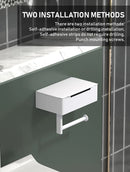 Tissue holder, non perforated toilet paper holder, bathroom privacy tissue box, roll paper holder, wet wipe box