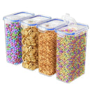 Food Storage Containers with Lids Stackable Treat Box Containers for Kitchen Pantry Organization Containers for Rice Dispenser
