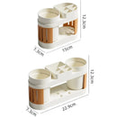 New Bathroom Toothbrush Toothpaste Shelf Simple Advanced All-in-one Toothbrush Mouthwash Cup Bathroom Wash Set Cup Holder