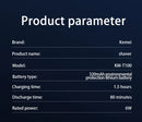 Kemei T100 Portable Travel Shaving Machine Men Beard Trimmer Mini Electric Shaver Rechargeable Foil Reciprocating Safety Razor