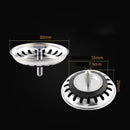 Kitchen Sink Sewer Strainer Basin Drain Stopper Stainless Steel Sink Waste Plug Filter Anti-clog Floor Drain Kitchen Accessories
