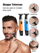 Kemei KM-1910 Waterproof Electric Shaver Eyebrow Trimmer USB Rechargeable Razor Men's Beard Trimmer Shaving Machine for Men