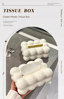 Cloud Design Tissue Boxes Storage Napkin Holder Paper Case Organizer Ornament Craft Desktop Tissue Holder Kitchen Tissue Box