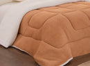 Single Sherpa Lamb Covered Duvet C/ Soft Caramel