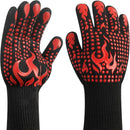 Universal Anti-Slip Heat-Resistant Barbecue Oven Gloves Fireproof Kitchen Cooking Gloves Suitable for High Temperatures up to 80