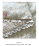 Pure Cotton Summer Cooling Duvet Four-Piece Set Lace Soybean Fiber Airable Cover
