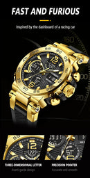 LIGE New Watches For Men 50M Waterproof Clock Alarm reloj hombre LCD Dual Display Wristwatch Quartz Military Sports Mens Watch