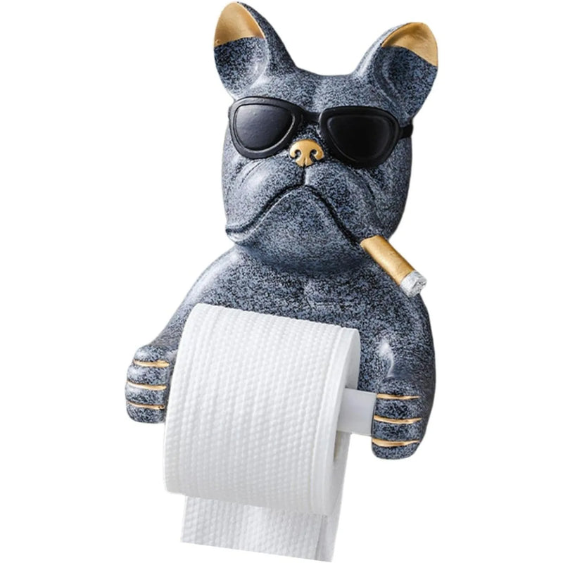 Sleek Dog Sculpture Paper Towel Holder for Modern Home Decor