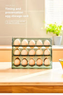Egg Storage Box Automatic Turning Preservation Box For Fridge Side Door Kitchen Special Egg Holder Support Wholesale